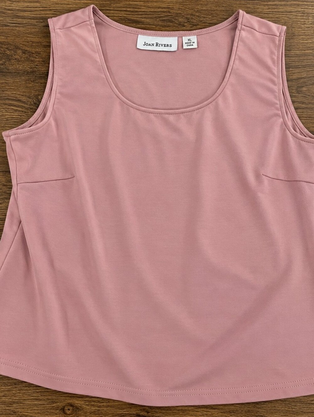 Joan Rivers Light Pink Classic Scoop Tank